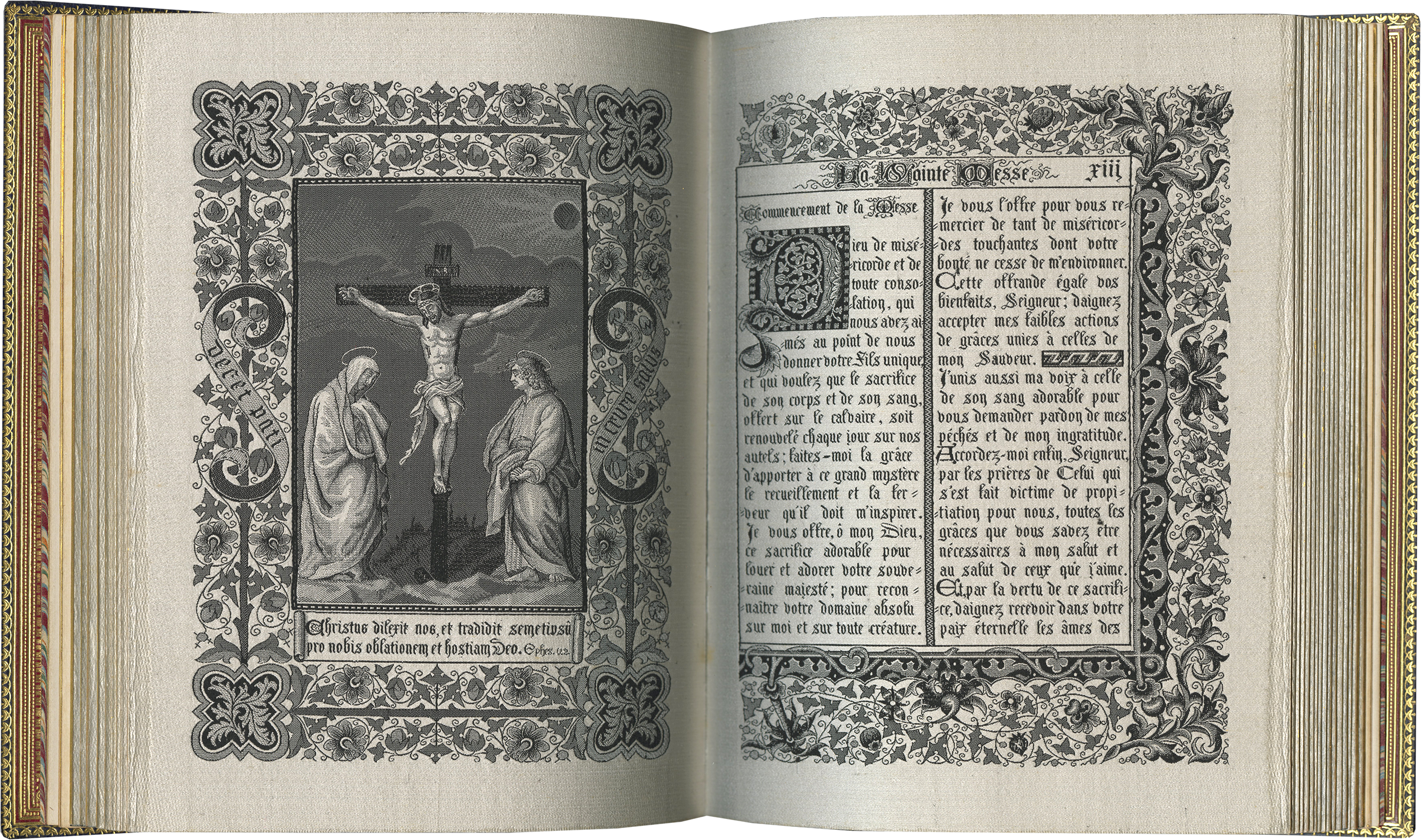 Book of Prayers woven after illumination : Medieval Text